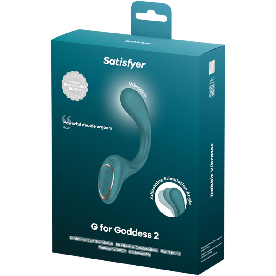 SATISFYER - G FOR GODDESS 2 RABBIT VIBRATOR FLESGROEN