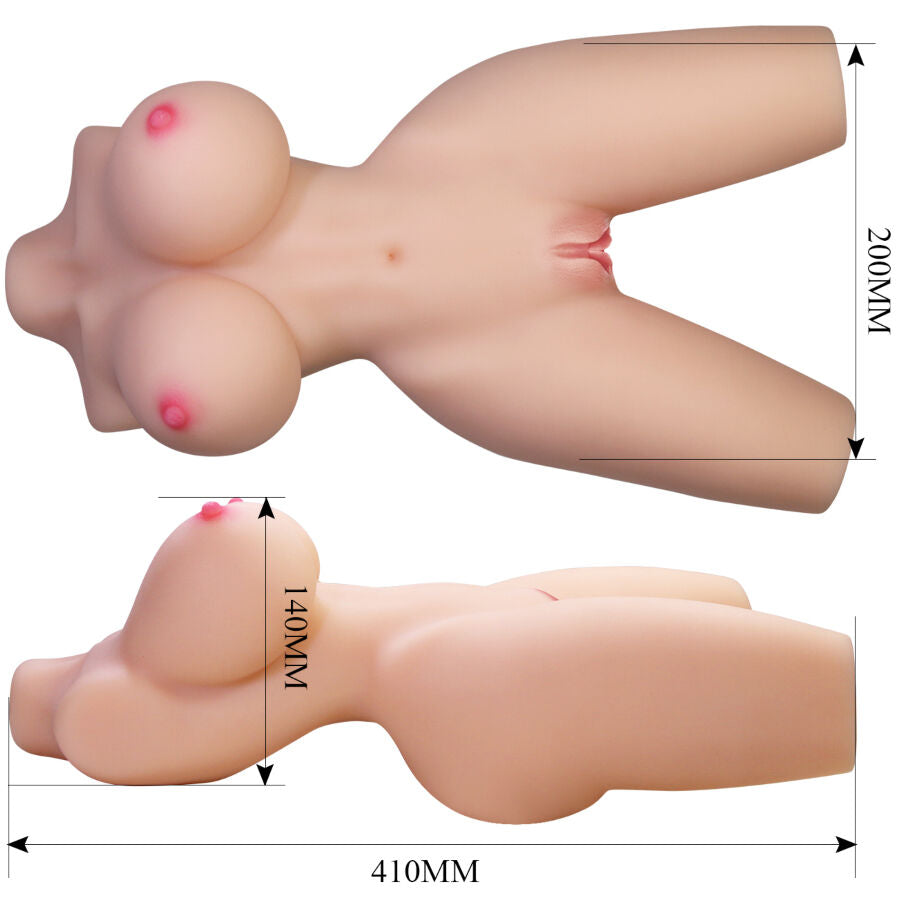 CRAZY BULL - LILY REALISTISCHE VROUWENROMO VAGINA EN ANAAL 4 KG