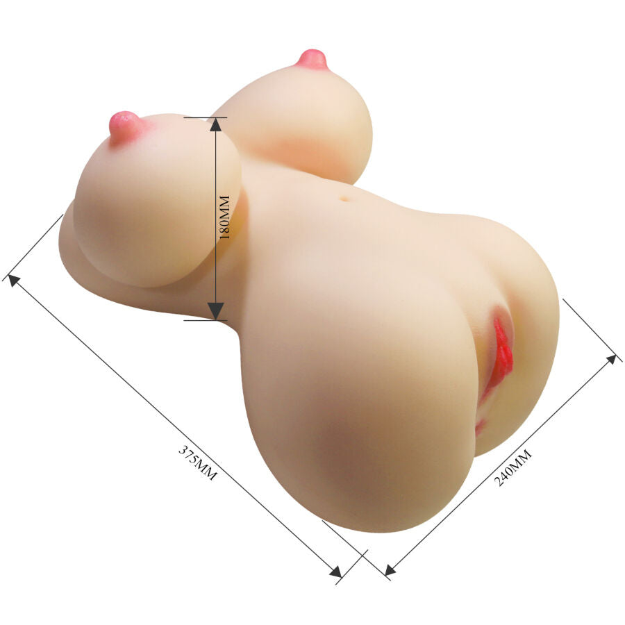 CRAZY BULL - FIONA REALISTISCHE VROUWENTORSO VAGINA EN ANUS 7.1 KG