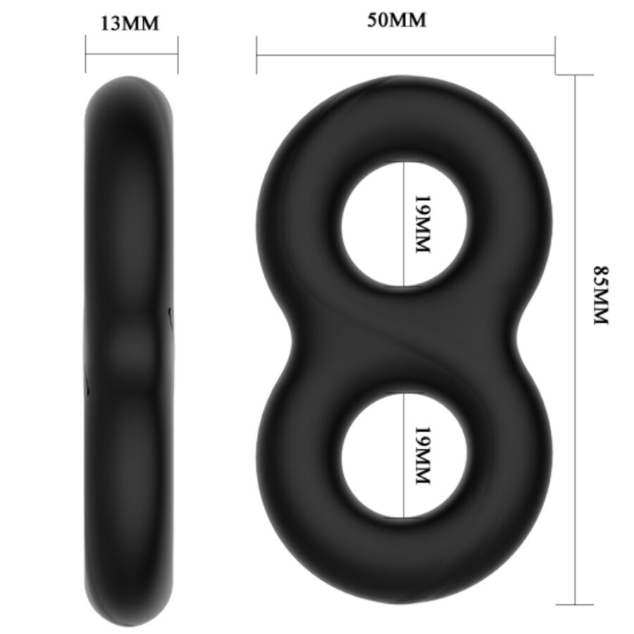 CRAZY BULL - DUBBELE INFINITY SILICONEN RING