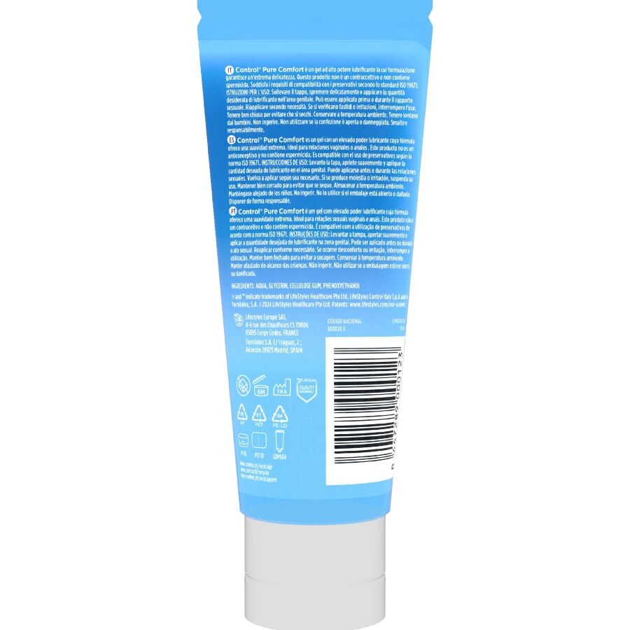 CONTROL - PURE COMFORT INTENS HYDRATEREND GLIJMIDDEL 80 ML