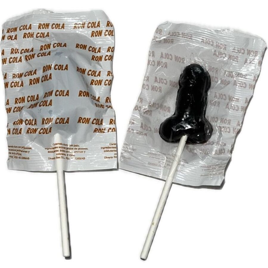 DIABLO GOLOSO - 1 PENIS CHOCOPOP MET RON COLA SMAAK 10% ALCOHOL