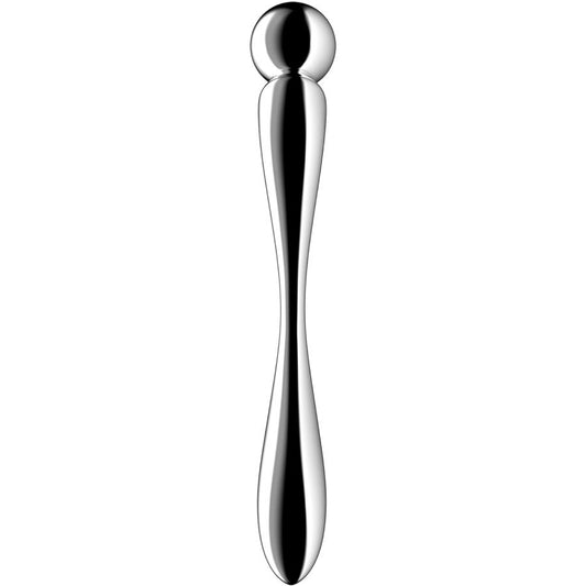 SATISFYER - STAR FORCE 2 DUBBELZIJDIGE RVS DILDO