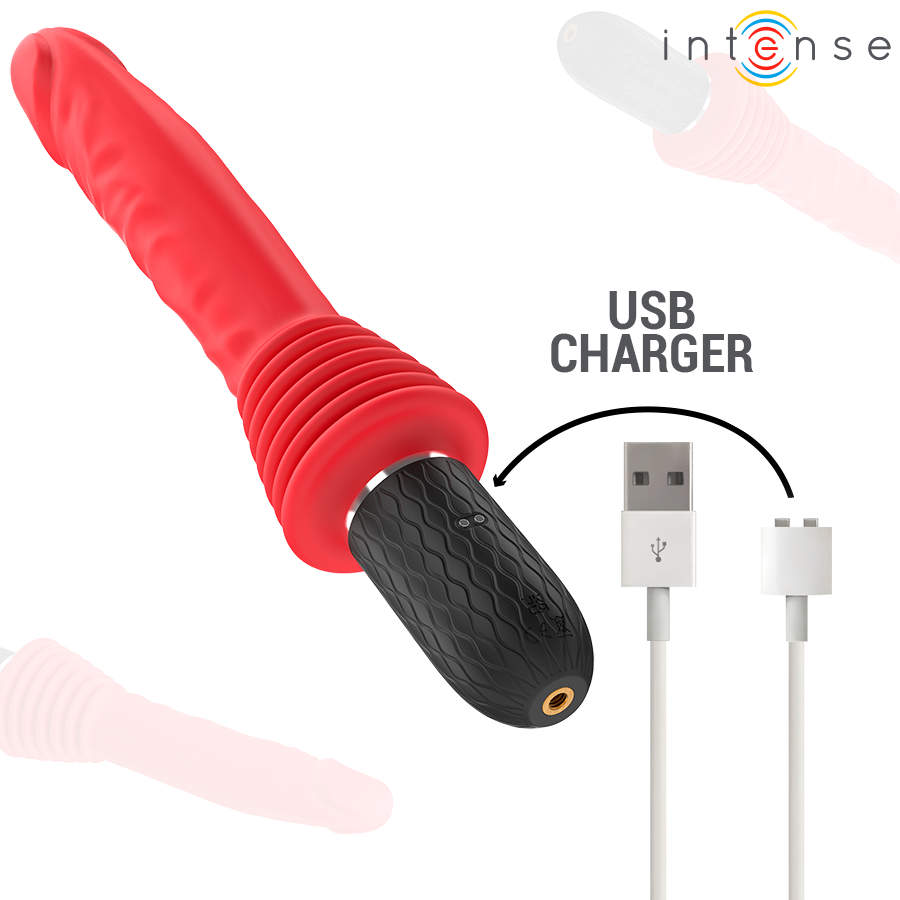INTENSE - CYNTHIA AFSTANDSBEDIENDE STUWENDE VIBRATOR MET WARMTE