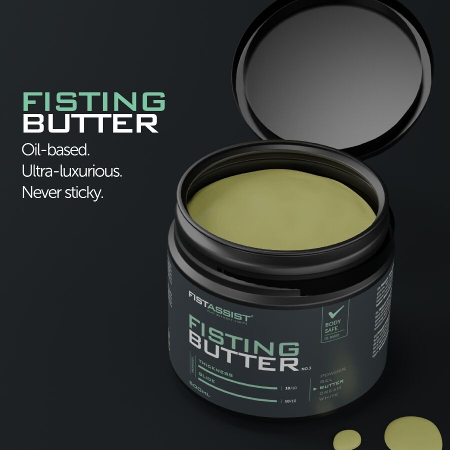 COBECO - FIST ASSIST BUTTER GLIJMIDDEL OP OLIEBASIS 500 ML