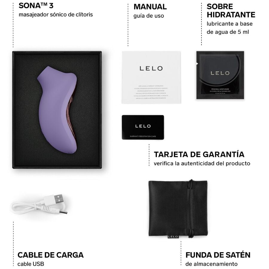 LELO - SONA 3 SONISCHE CLITORALE MASSAGEUR VIOLET DUSK
