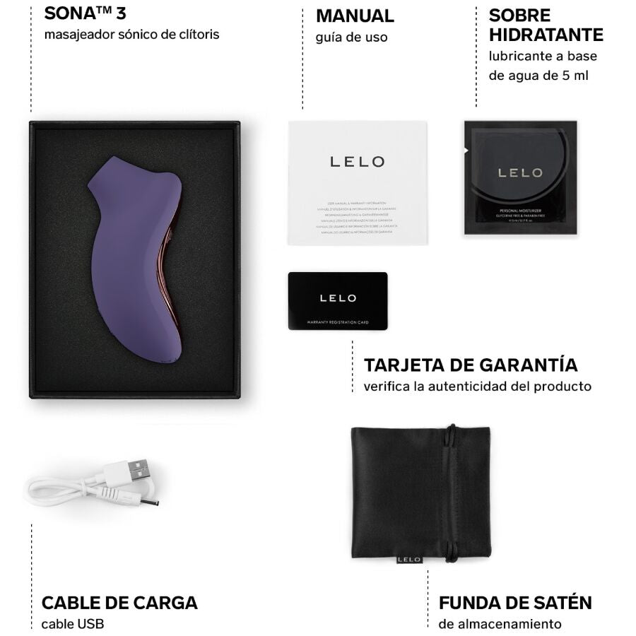 LELO - SONA 3 SONISCHE CLITORISMASSAGER CYBER PURPLE
