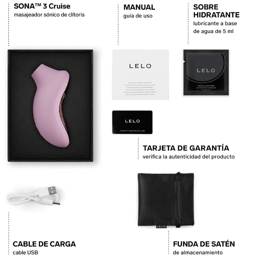 LELO - SONA 3 CRUISE SONISCHE KLITORALE MASSEUR ZACHTROZE