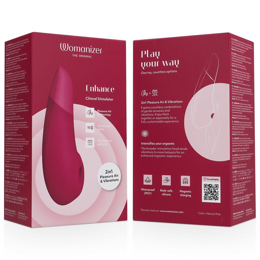 WOMANIZER - ENHANCE CLITORISSTIMULATOR VIBRANT ROZE