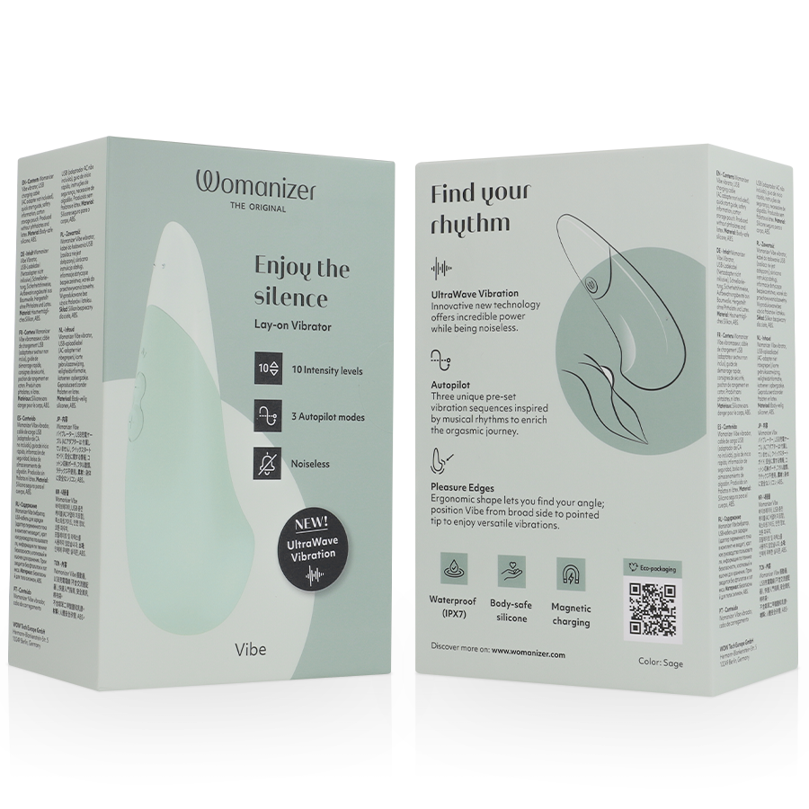 WOMANIZER - VIBE Oplegvibrator Stil Saliegroen