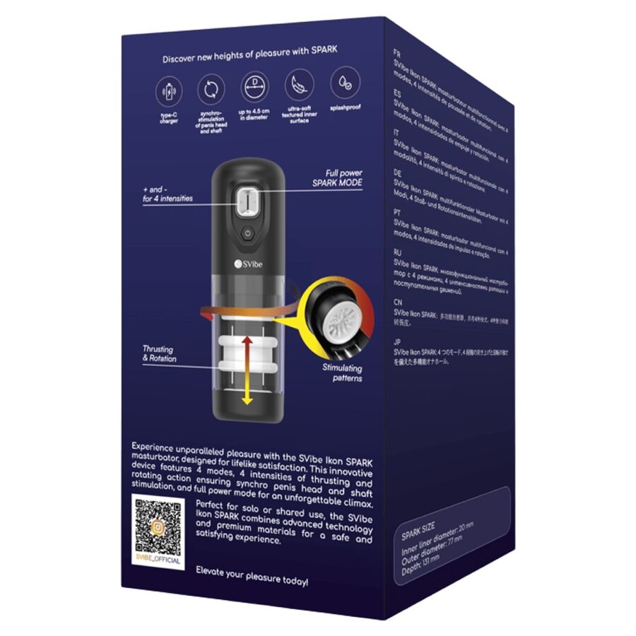 SNAIL VIBE - IKON SPARK THRUSTING & ROTATION MASTURBATOR
