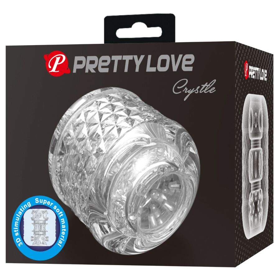 PRETTY LOVE - CRYSTLE MASTURBATOR MET DUBBELE INGANG