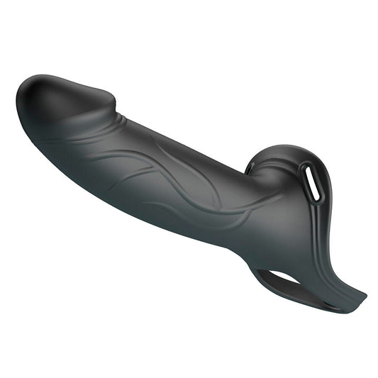 PRETTY LOVE - LANDON ZWARTE VIBRERENDE STRAP-ON