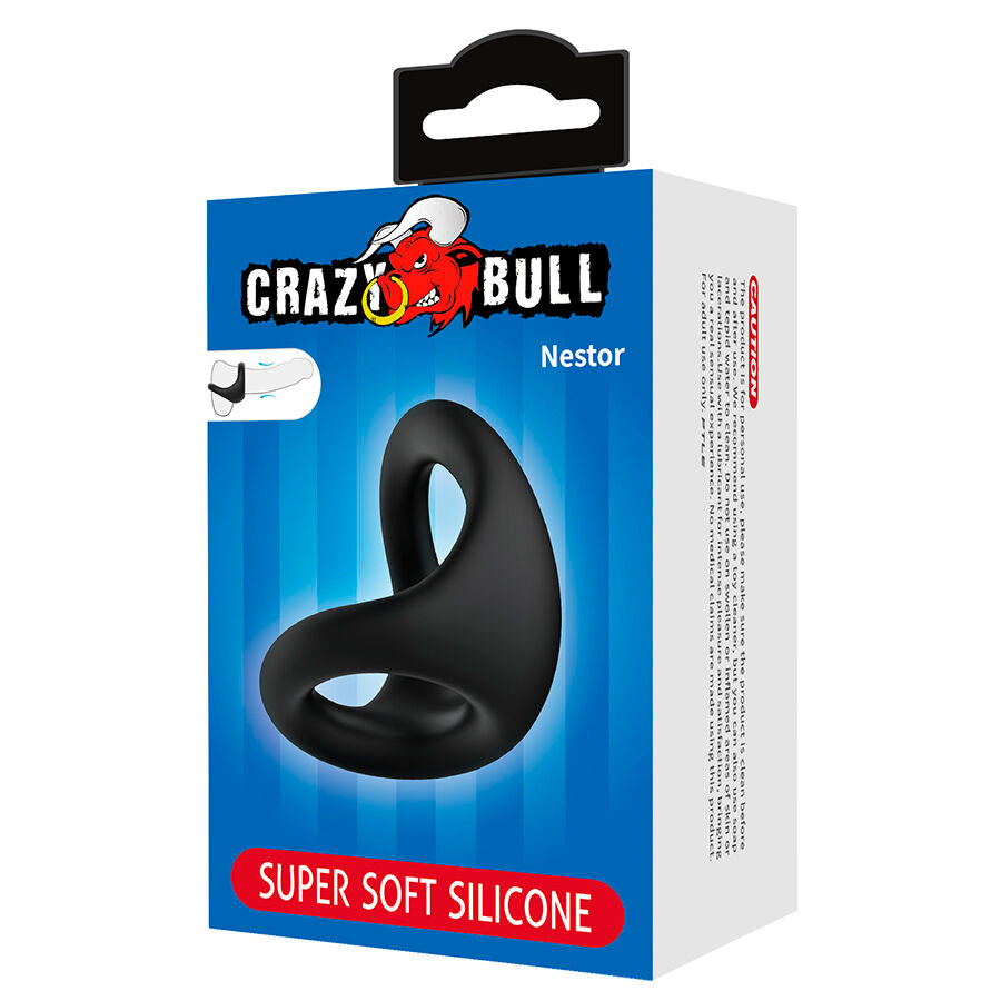 CRAZY BULL - NESTOR ERGONOMISCHE PENIS- EN TESTIKELRING