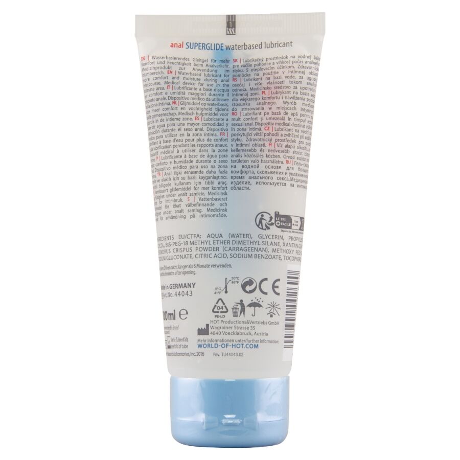 HETE - ANALE SUPERGLIDE GLIJMIDDEL OP WATERBASIS 100 ML