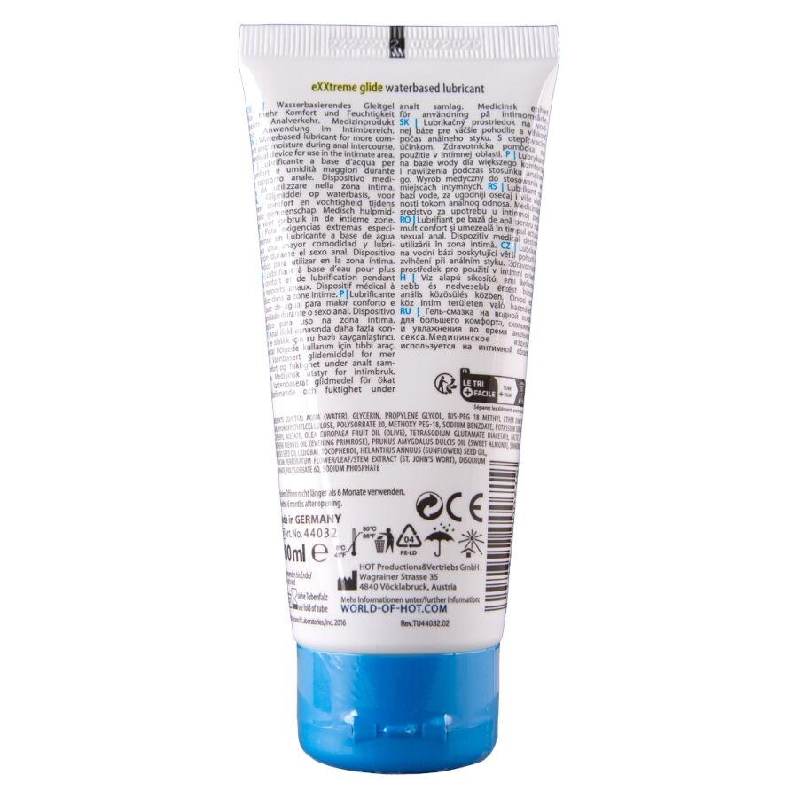 HOT - EXXTREME GLIDE GLIJMIDDEL OP WATERBASIS + COMFORT OLIE A+ 100 ML