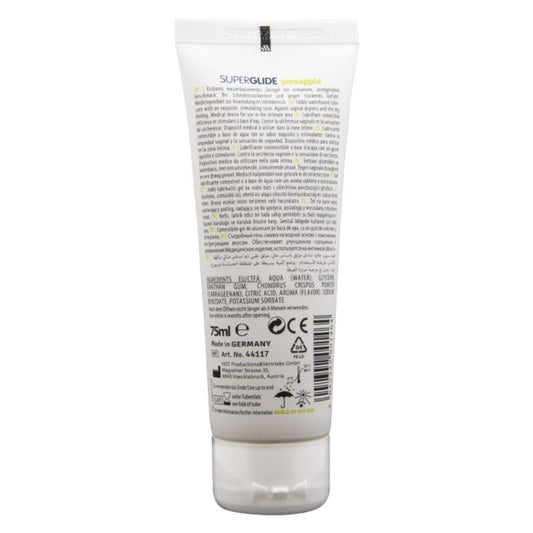 HOT - SUPERGLIDE EETBAAR GLIJMIDDEL OP WATERBASIS ANANAS 75 ML