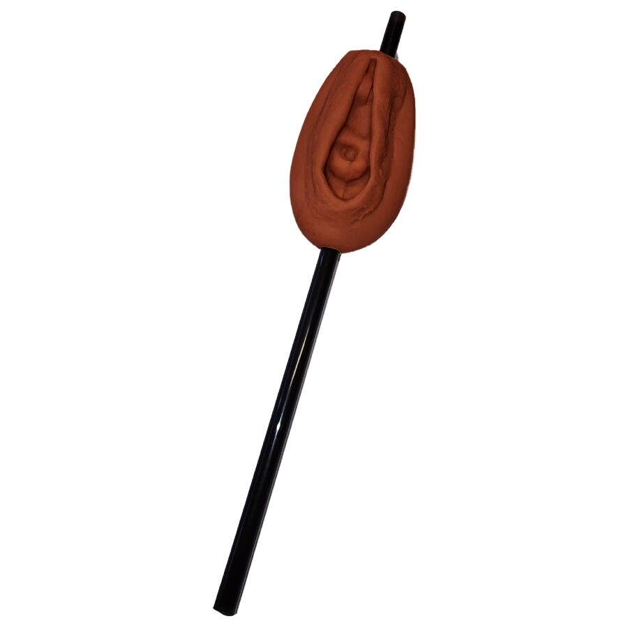 DIABLO PICANTE - VAGINA STRAW DONKERE KLEUR