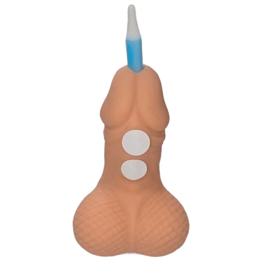 DIABLO PICANTE - PENIS VERJAARDAG NUMMER KAARS LICHTE KLEUR