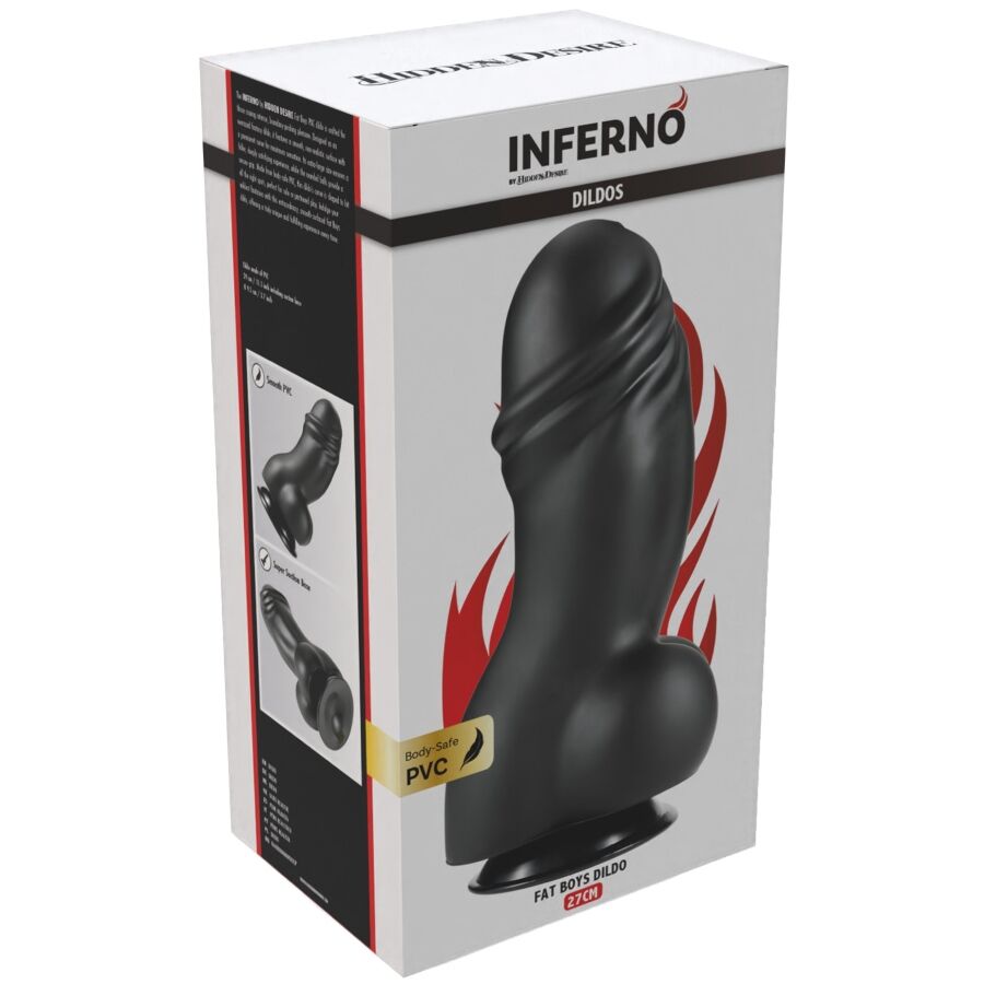 VERBORGEN VERLANGEN - INFERNO FAT BOYS DILDO 27 CM
