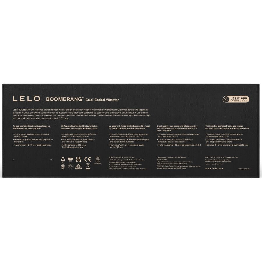 LELO - BOOMERANG DUBBELZIJDIGE VIBRATOR PAARS