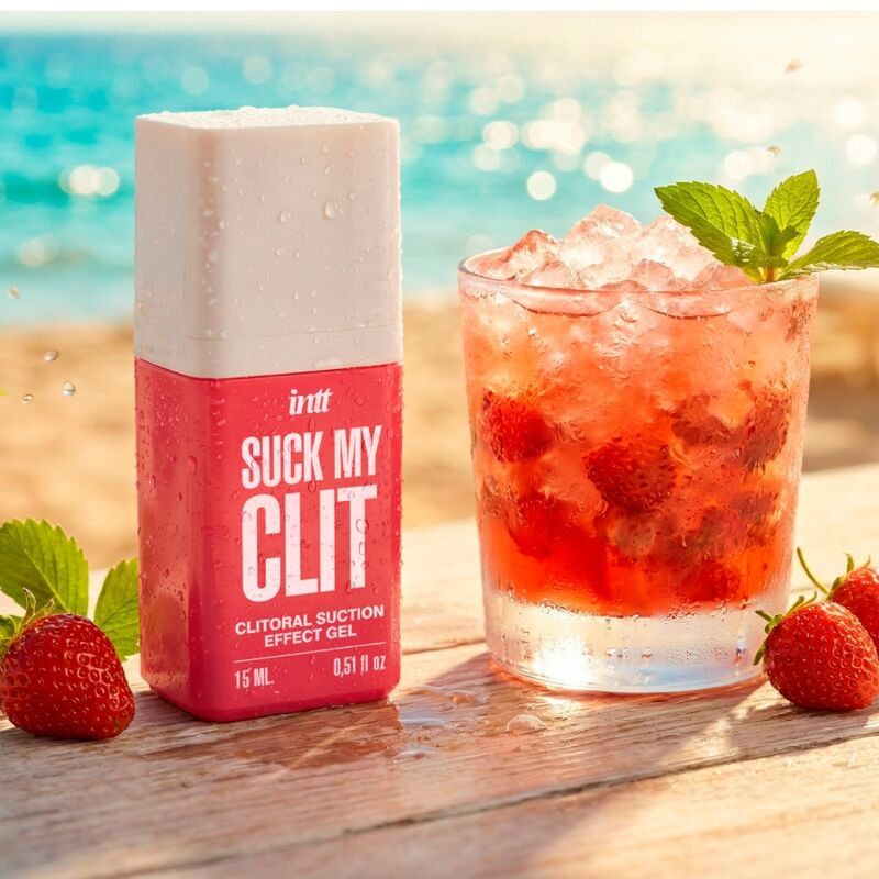 INTT - SUCK MY CLIT ZUIGEFFECT GEL WILDE AARDBEI 15 ML