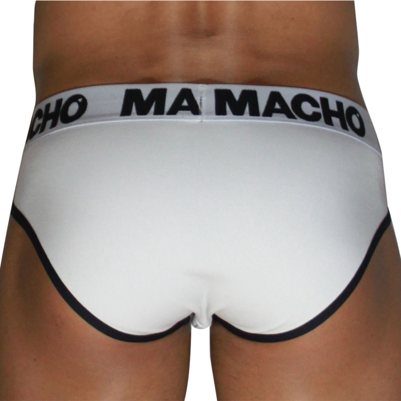MACHO - MCH006 CLASSIC SLIP WHITE + BLACK L