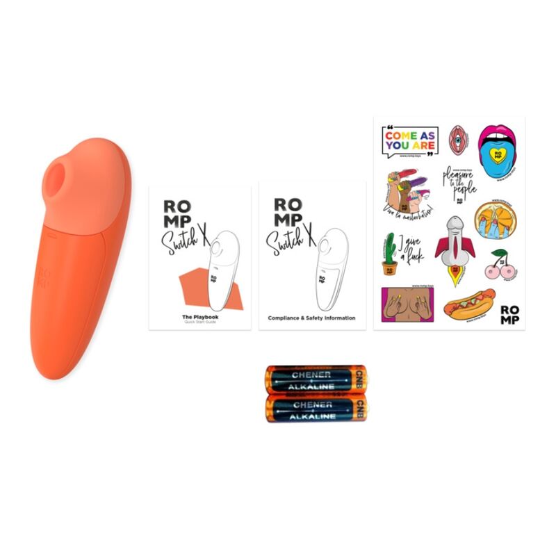ROMP - SWITCH X CLITORISSTIMULATOR 6 STANDEN ORANJE