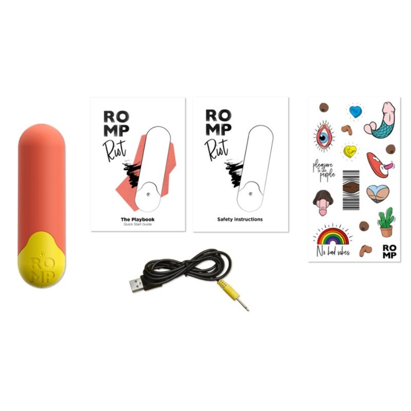 ROMP - RIOT MULTIFUNCTION VIBRATING BULLET ORANJE + GEEL