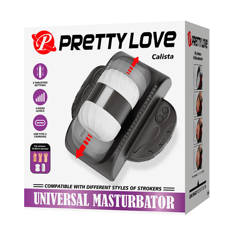 PRETTY LOVE - CALISTA UNIVERSAL AUTOMATIC MASTURBATOR BLACK