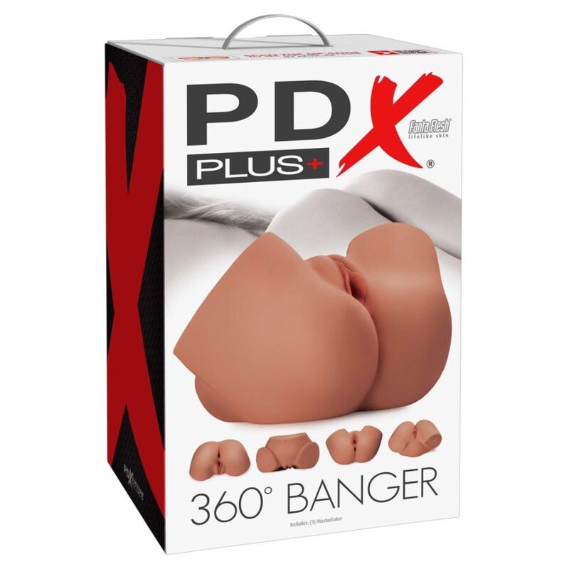 PDX PLUS - REALISTISCHE 360 BANGER BUIK- EN VAGINA-MASTURBATOR