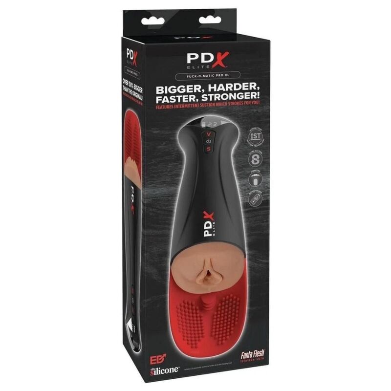 PDX ELITE - FAP-O-MATIC PRO XL AUTOMATISCHE TRILLENDE STROKER BRUIN 34,9 CM