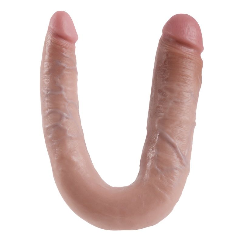 KING COCK - U-VORMIG GROOT DUBBEL PLEZIER VLEES 17.8 CM