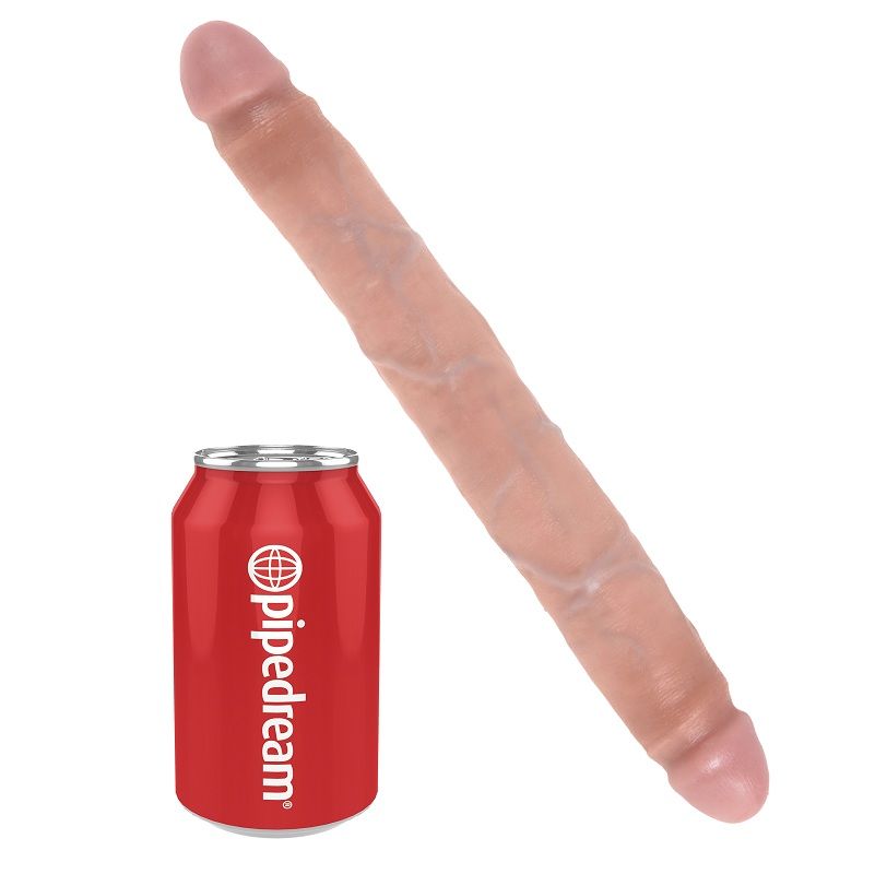 KING COCK - SLIM DUBBELE DILDO 30 CM