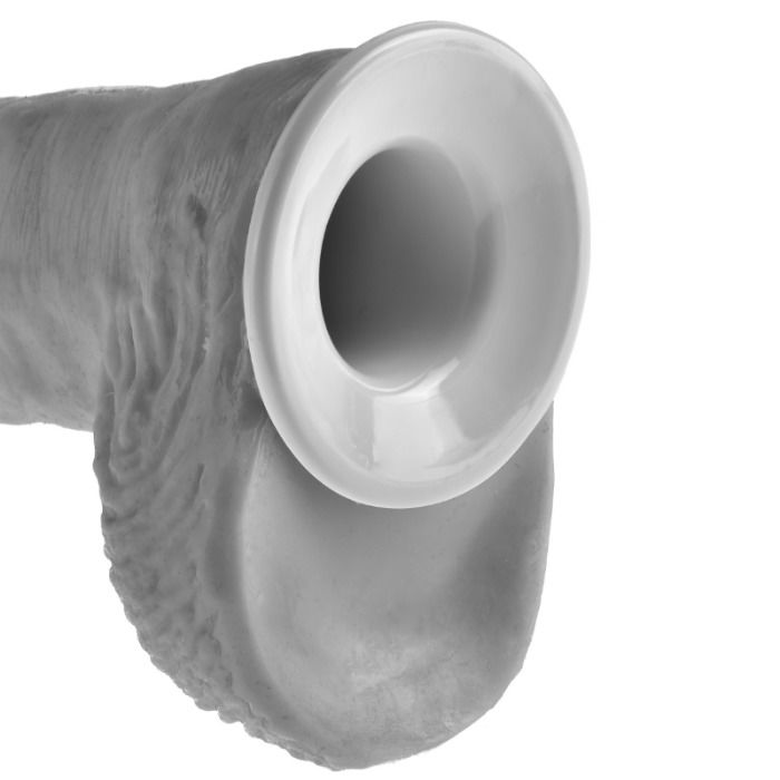 KING COCK - 28 CM HOLLE STRAP-ON BUIKRIEM SYSTEEM VLEESKLEURIG