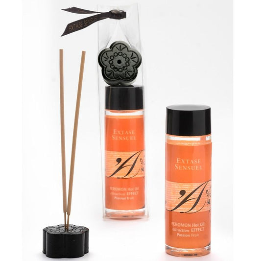 EXTASE SENSUAL - VERWARMENDE MASSAGEOLIE MET PASSION FRUIT FEROMONEN 100 ML