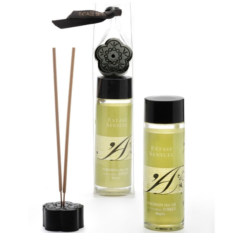 EXTASE SENSUAL - VERWARMENDE MASSAGEOLIE MET MOJITO FEROMONEN 100 ML