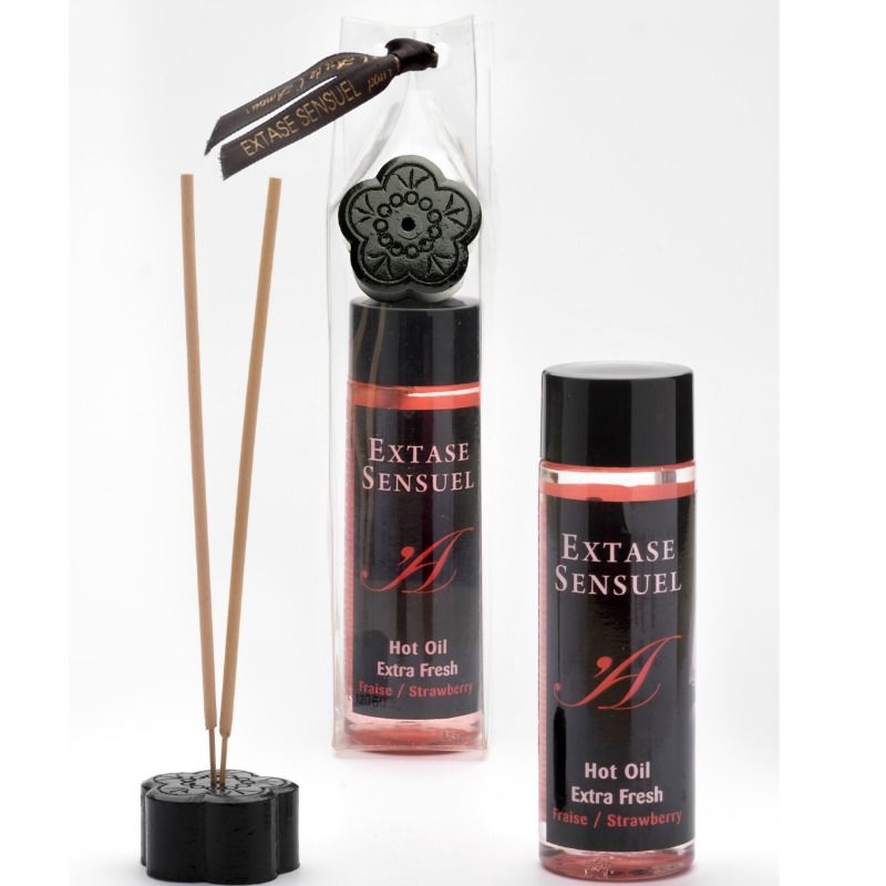 EXTASE SENSUAL - MASSAGEOLIE MET EXTRA FRIS AARDBEI-EFFECT 100 ML