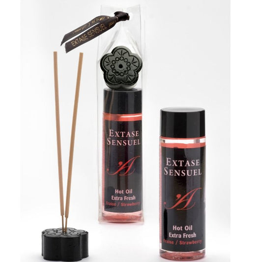 EXTASE SENSUAL - MASSAGEOLIE MET EXTRA FRIS AARDBEI-EFFECT 100 ML