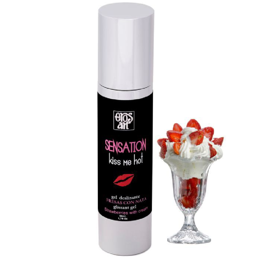 EROS-ART - SENSATTION NATUURLIJK GLIJMIDDEL AARDBEIEN MET ROOM 50 ML