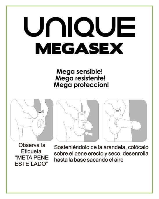 UNIQ - MEGASEX LATEXVRIJE GEVOELIGE CONDOMS 3 STUKS