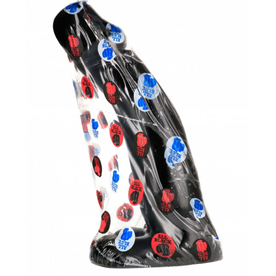 GEHEEL ZWART - REALISTISCHE ZWARTE FISTINGDILDO 29 CM