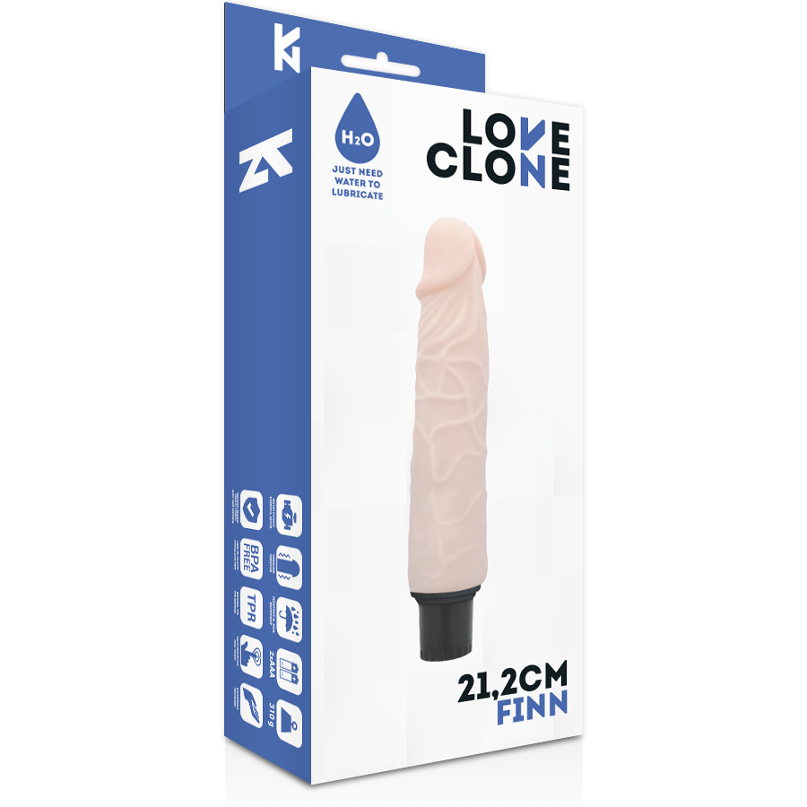 LOVECLONE - FINN ZELFSMEERD PLOTSE VIBRATOR 21.2 CM -O- 3.8 CM