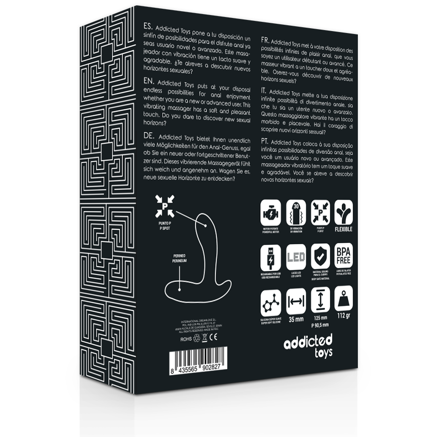 ADDICTED TOYS - ANAAL MASSAGER ZWART TRILLEND