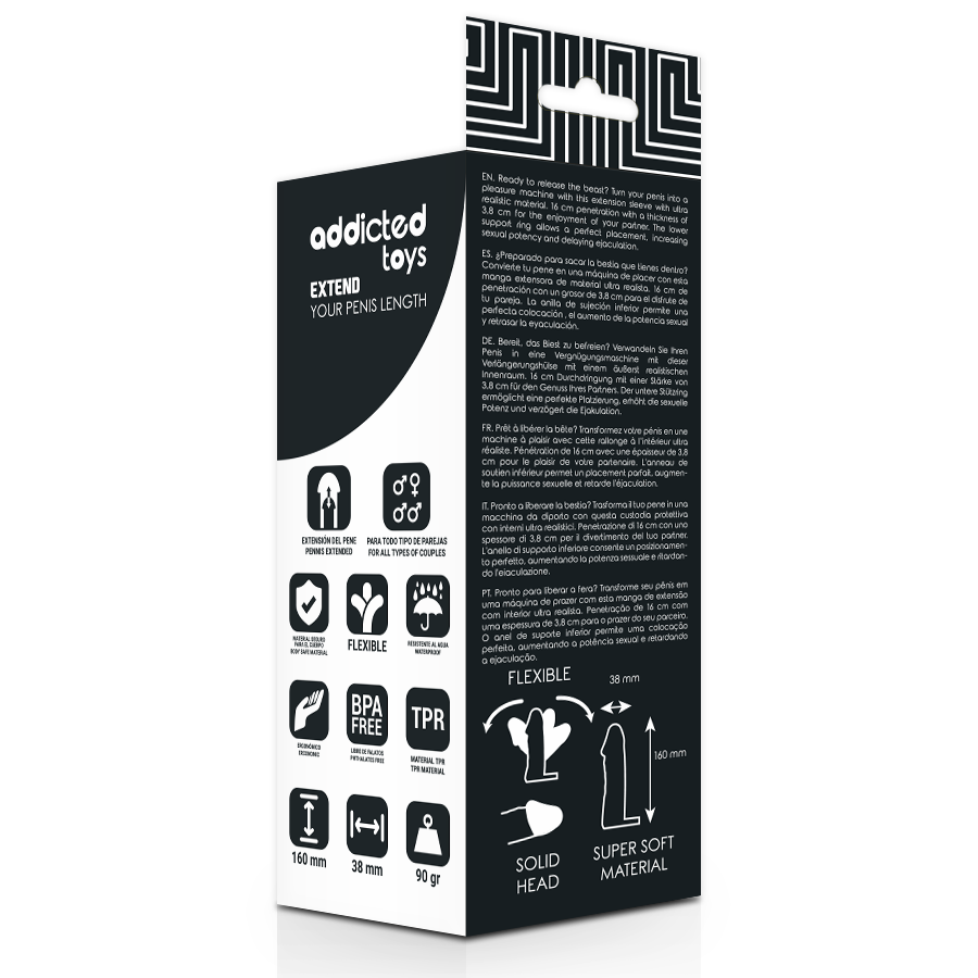 ADDICTED TOYS - VERLENG JE PENIS MET 16 CM