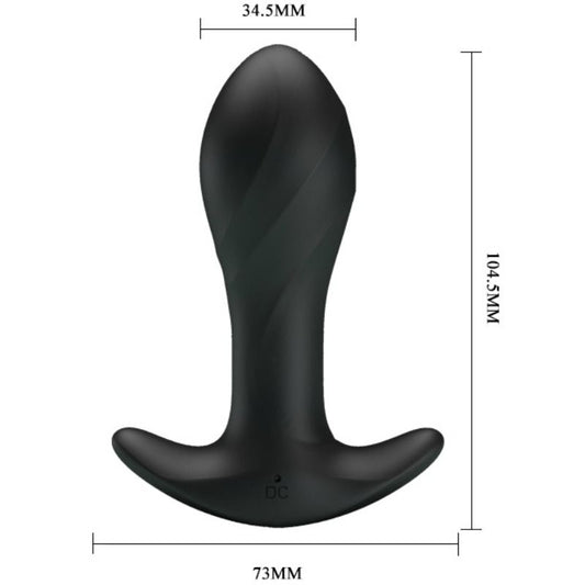 PRETTY LOVE - ZWARTE ANALE VIBRATOR