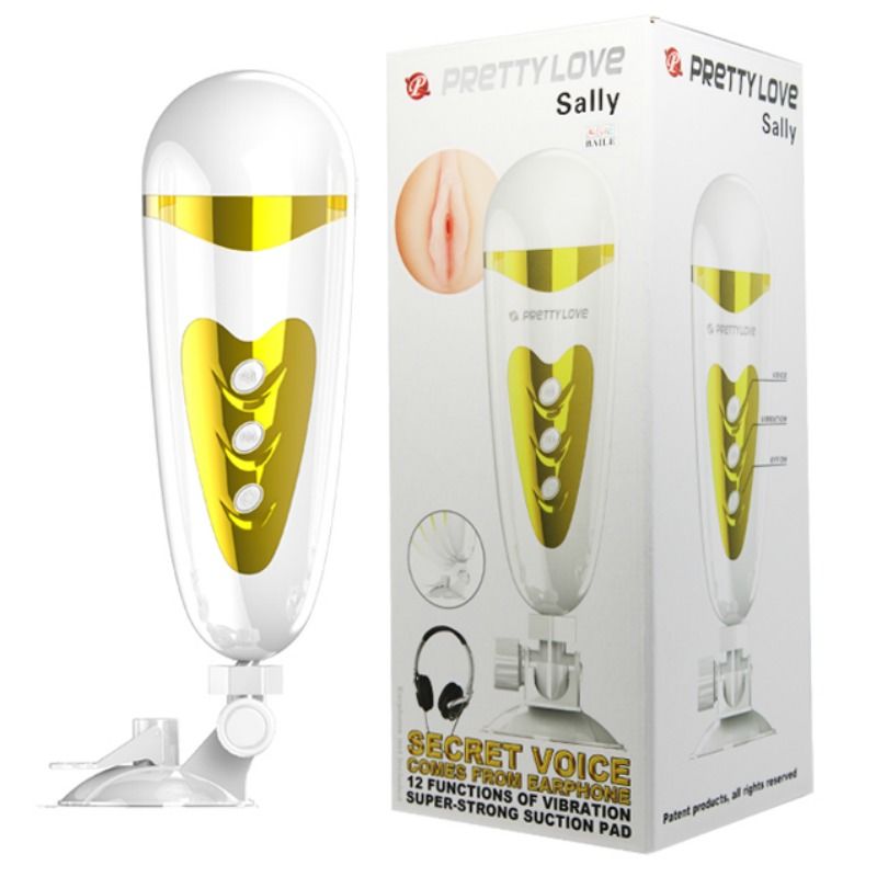 PRETTY LOVE - SALLY MASTURBATOR VIBRATIE EN GELUID