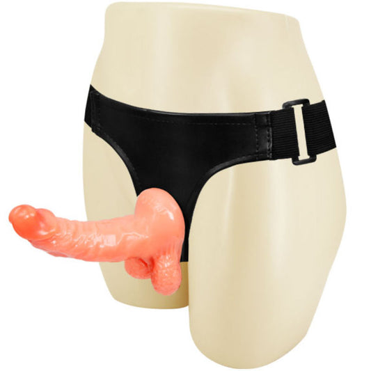 BAILE - HARNESS MET REALISTISCHE PENIS EN ULTRAPASSIEVOLLE VERSTELBARE SLIP 15,5 CM