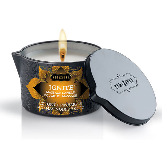 KAMASUTRA - KOKOSNOOT EN ANANAS MASSAGEKAARS 170GR