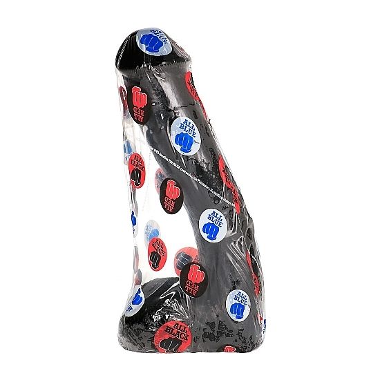HELEMAAL ZWART - REALISTISCHE ANALE PENIS 23 CM
